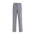Gray Cotton Casual Pants Fendi