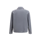 Gray Cotton Shell Jacket Fendi