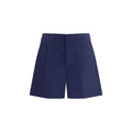 Blue Cotton Bermuda Shorts Prada