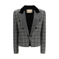 Gray Fleece Wool Coat Valentino