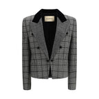 Gray Fleece Wool Coat Valentino