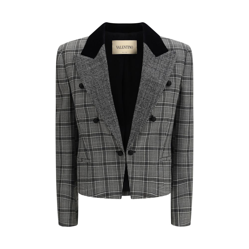Gray Fleece Wool Coat Valentino