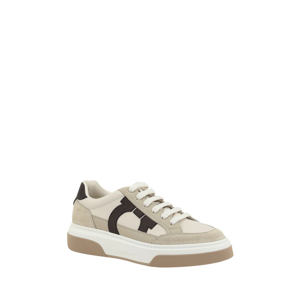 Multicolor Calf Leather Bos Taurus Platform Sneakers Ferragamo