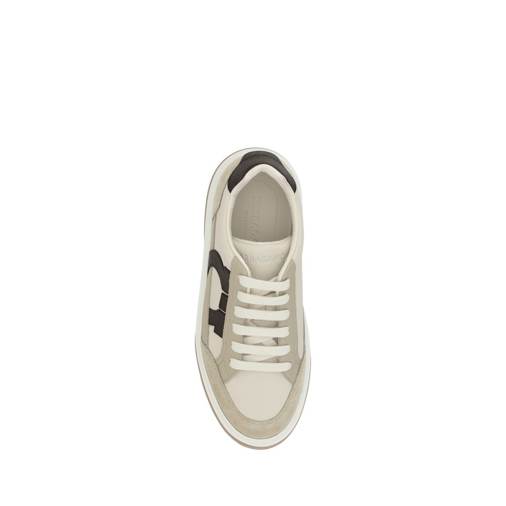 Multicolor Calf Leather Bos Taurus Platform Sneakers Ferragamo