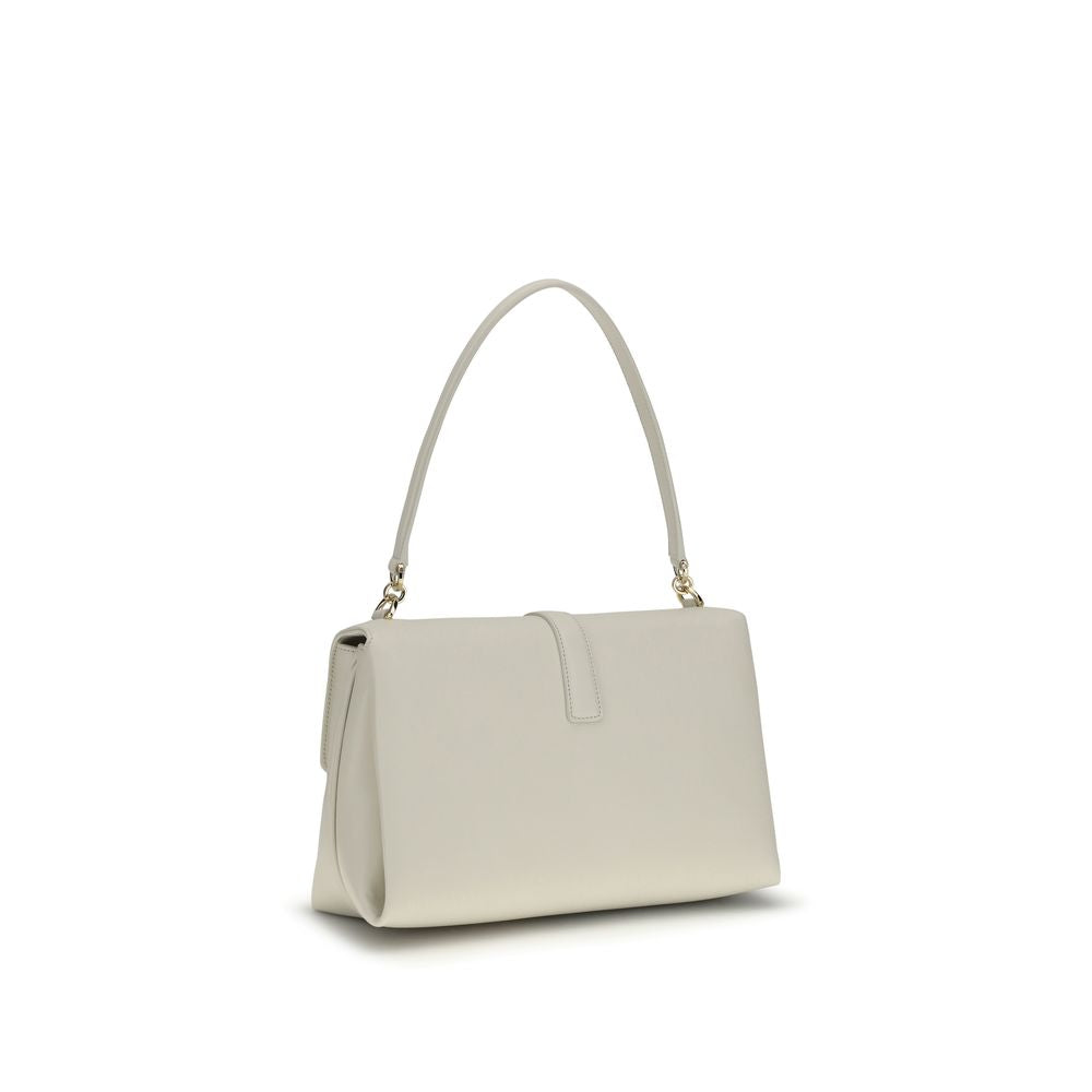 White Calf Leather Bos Taurus Shoulder Bag Ferragamo