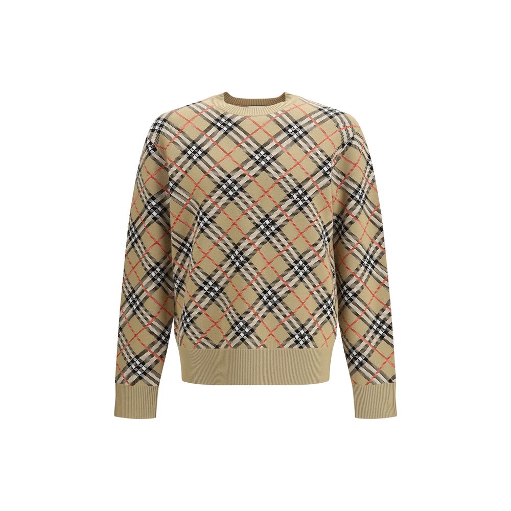 Beige Cotton Sweatshirt Burberry