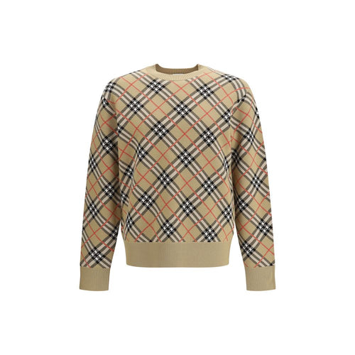 Beige Cotton Sweatshirt Burberry