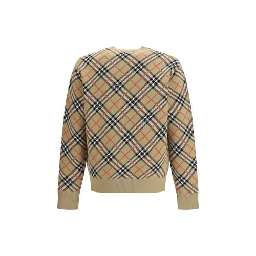 Beige Cotton Sweatshirt Burberry