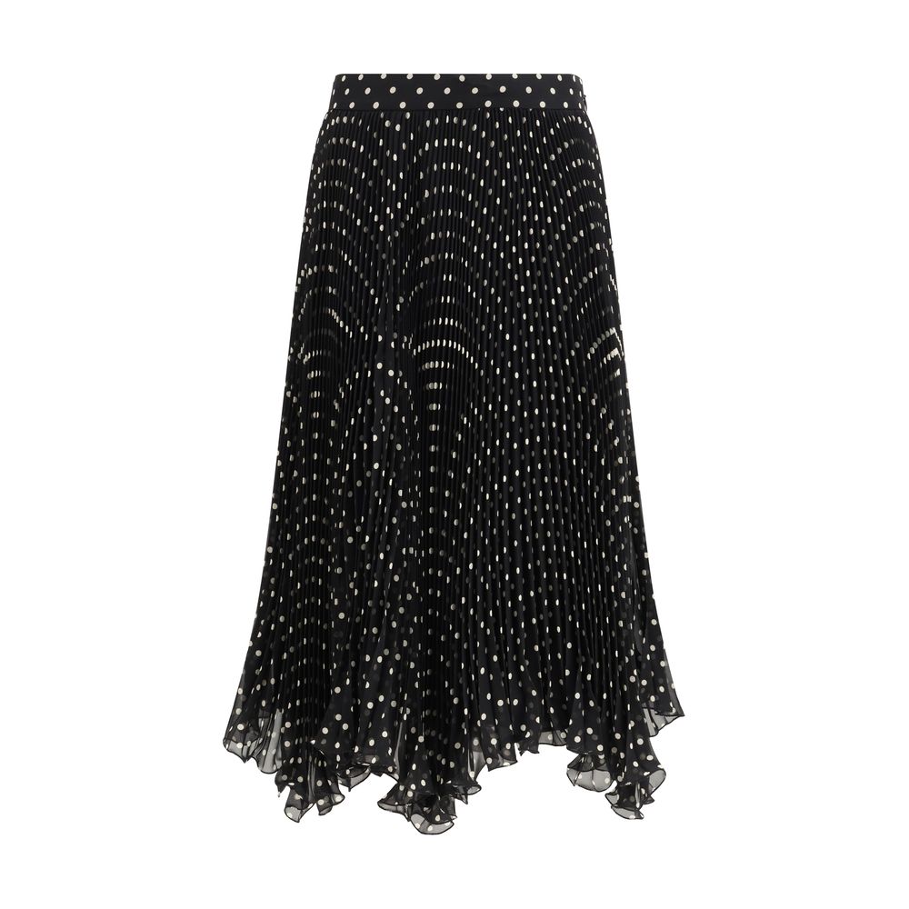 Black Silk Skirt Valentino