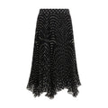Black Silk Skirt Valentino
