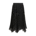 Black Silk Skirt Valentino