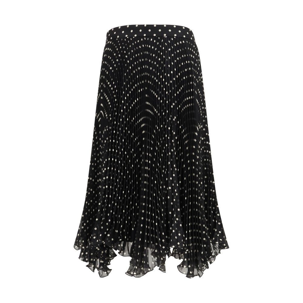 Black Silk Skirt Valentino
