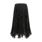 Black Silk Skirt Valentino