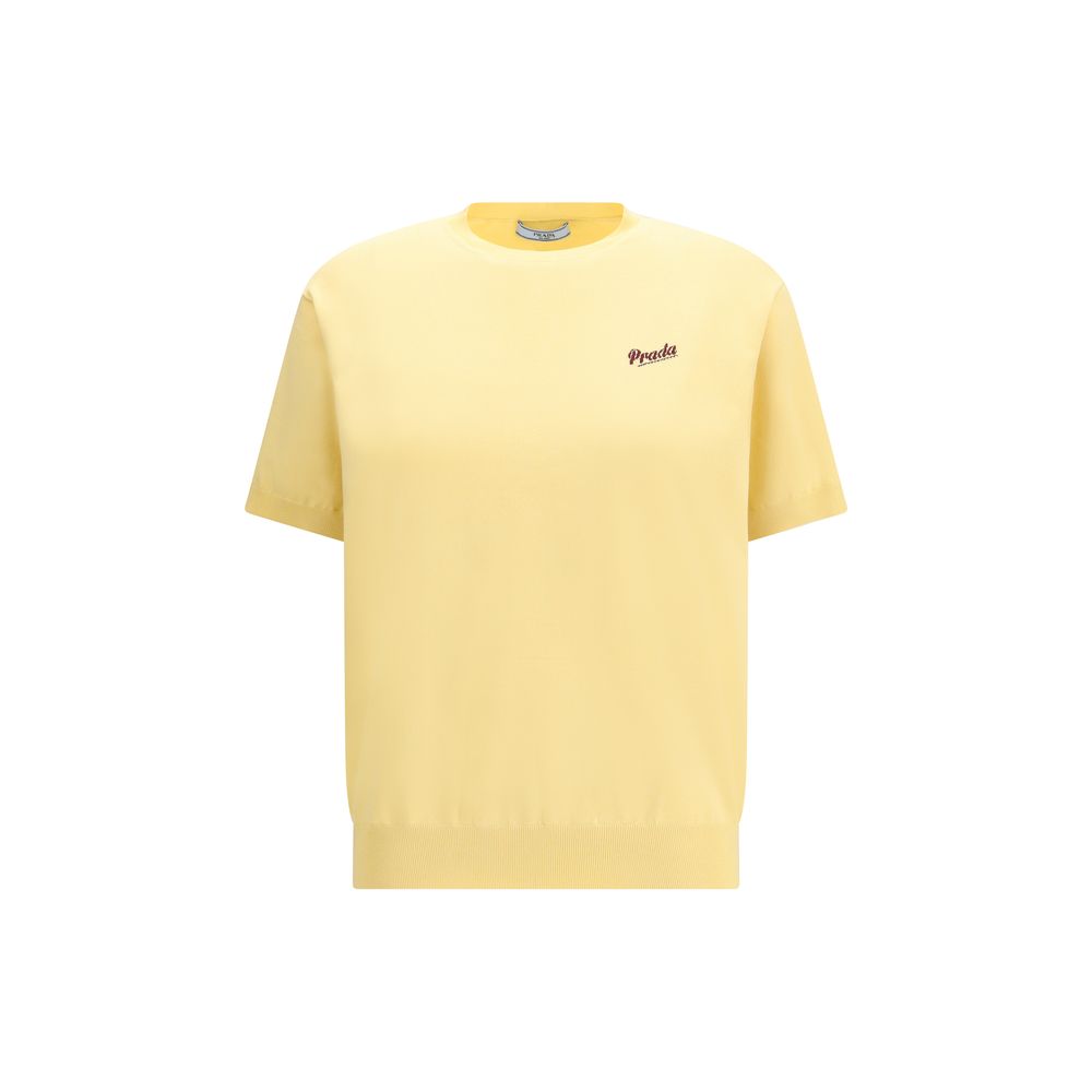 Bicolor Silk Sweatshirt Prada