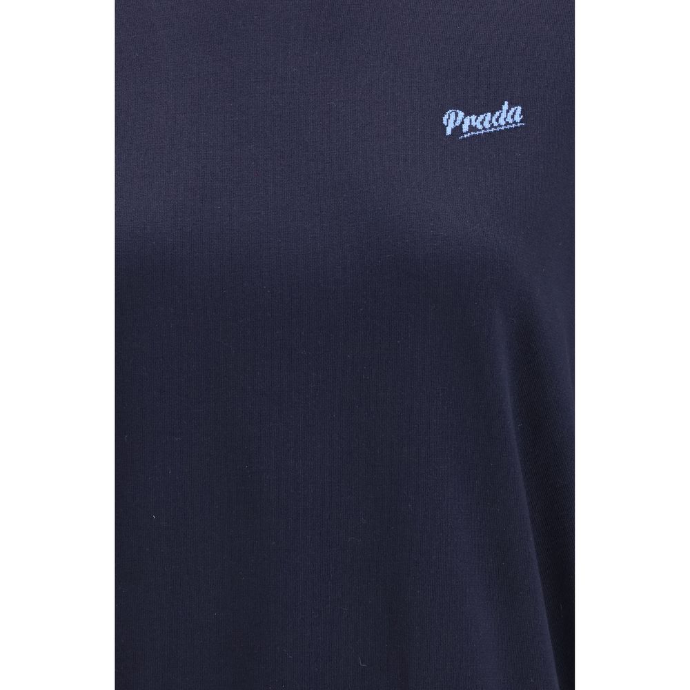 Blue Silk Sweatshirt Prada