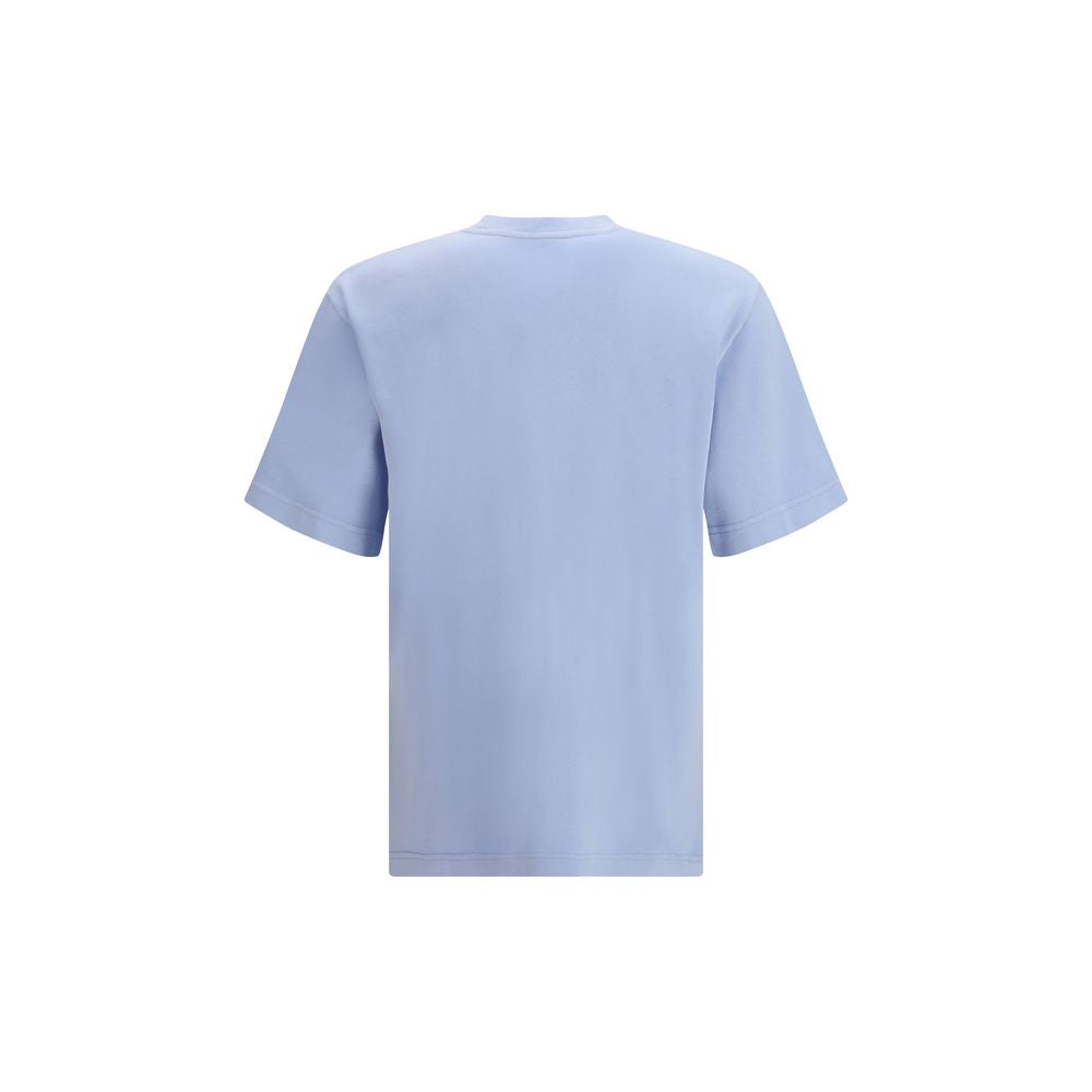 Blue Cotton Sleeveles T-Shirt Jacquemus