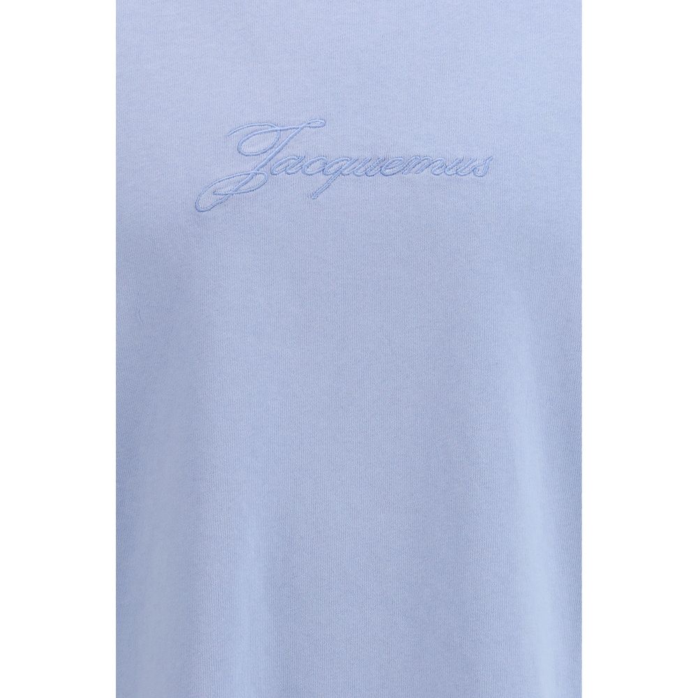 Blue Cotton Sleeveles T-Shirt Jacquemus