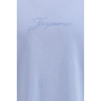 Blue Cotton Sleeveles T-Shirt Jacquemus