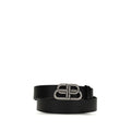 Black Calf Leather Bos Taurus Belt Balenciaga