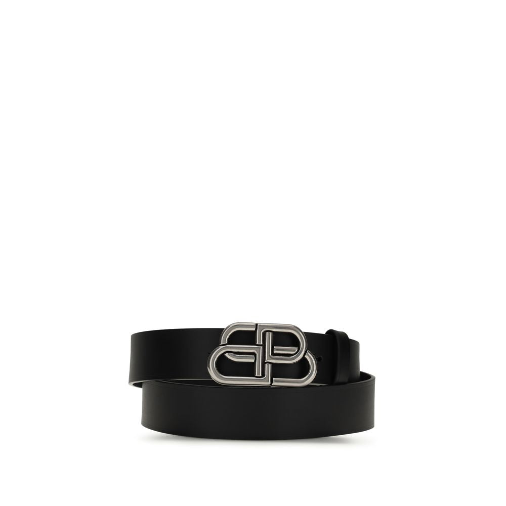 Black Calf Leather Bos Taurus Belt Balenciaga