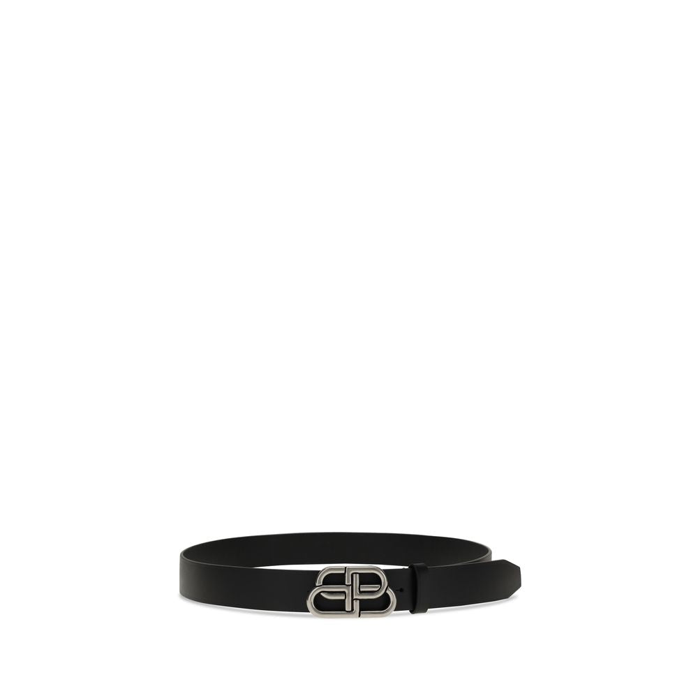 Black Calf Leather Bos Taurus Belt Balenciaga