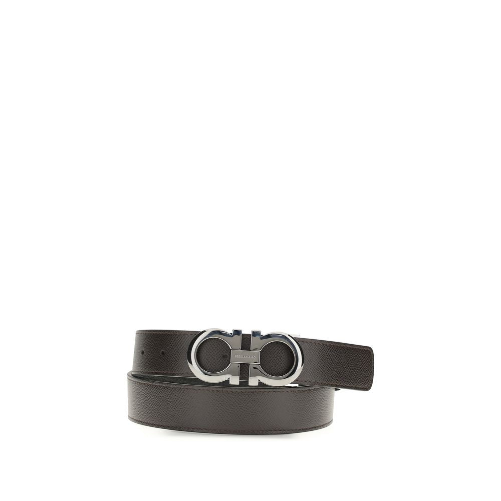 Brown Calf Leather Bos Taurus Belt Ferragamo