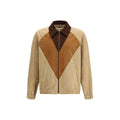 Brown Goatskin Biker Jacket Valentino