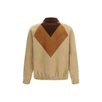Brown Goatskin Biker Jacket Valentino