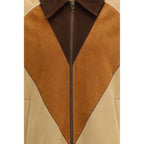 Brown Goatskin Biker Jacket Valentino