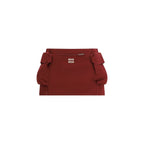 Bordeaux Cotton Mini Skirt Miu Miu
