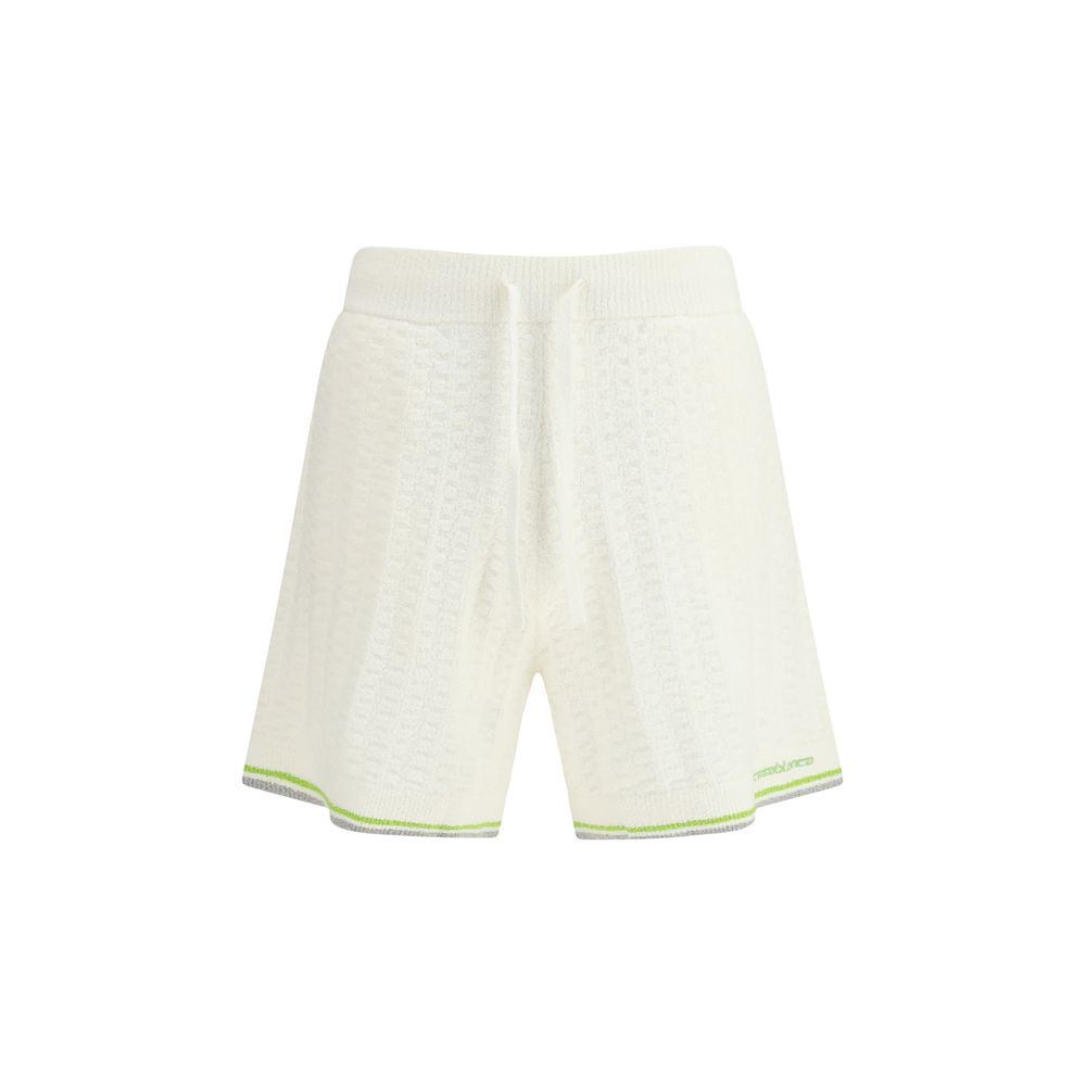White Cotton Bermuda Shorts Casablanca