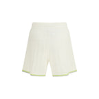 White Cotton Bermuda Shorts Casablanca