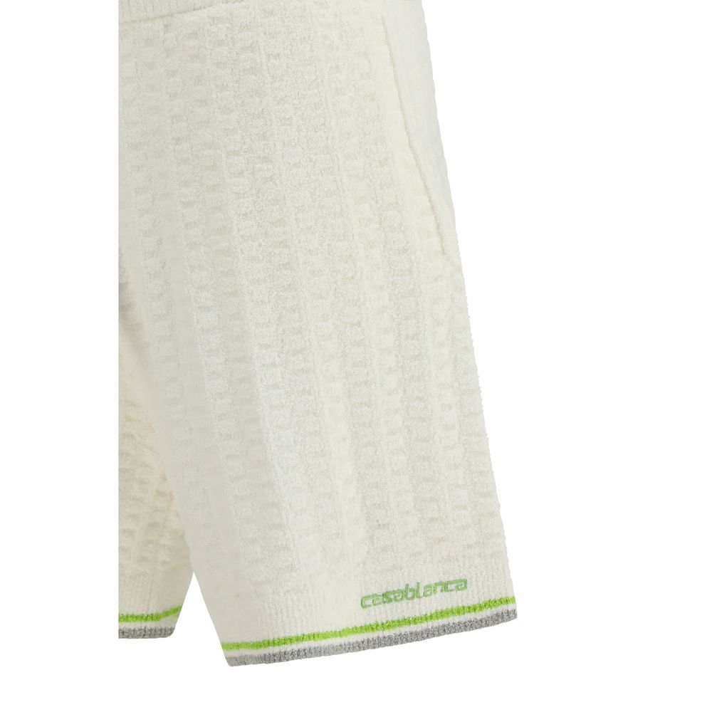 White Cotton Bermuda Shorts Casablanca