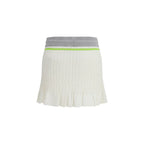 White Cotton Mini Skirt Casablanca