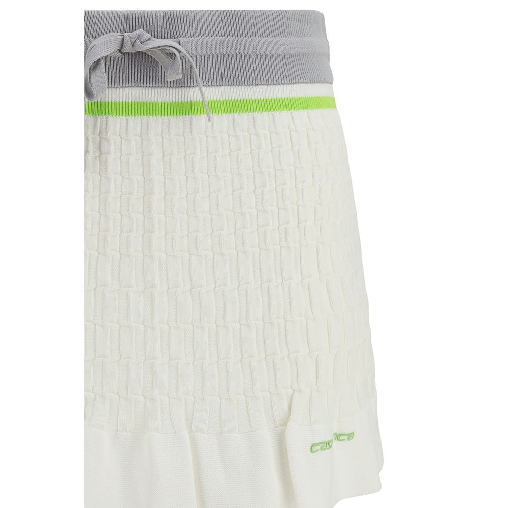 White Cotton Mini Skirt Casablanca