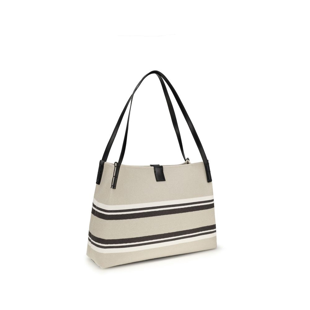 Multicolor Cotton Shoulder Bag Balmain