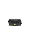 Black Calf Leather Bos Taurus Shoulder Bag Balmain