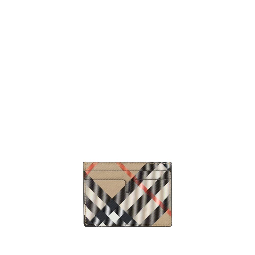 Beige Polyester Cardholder Burberry