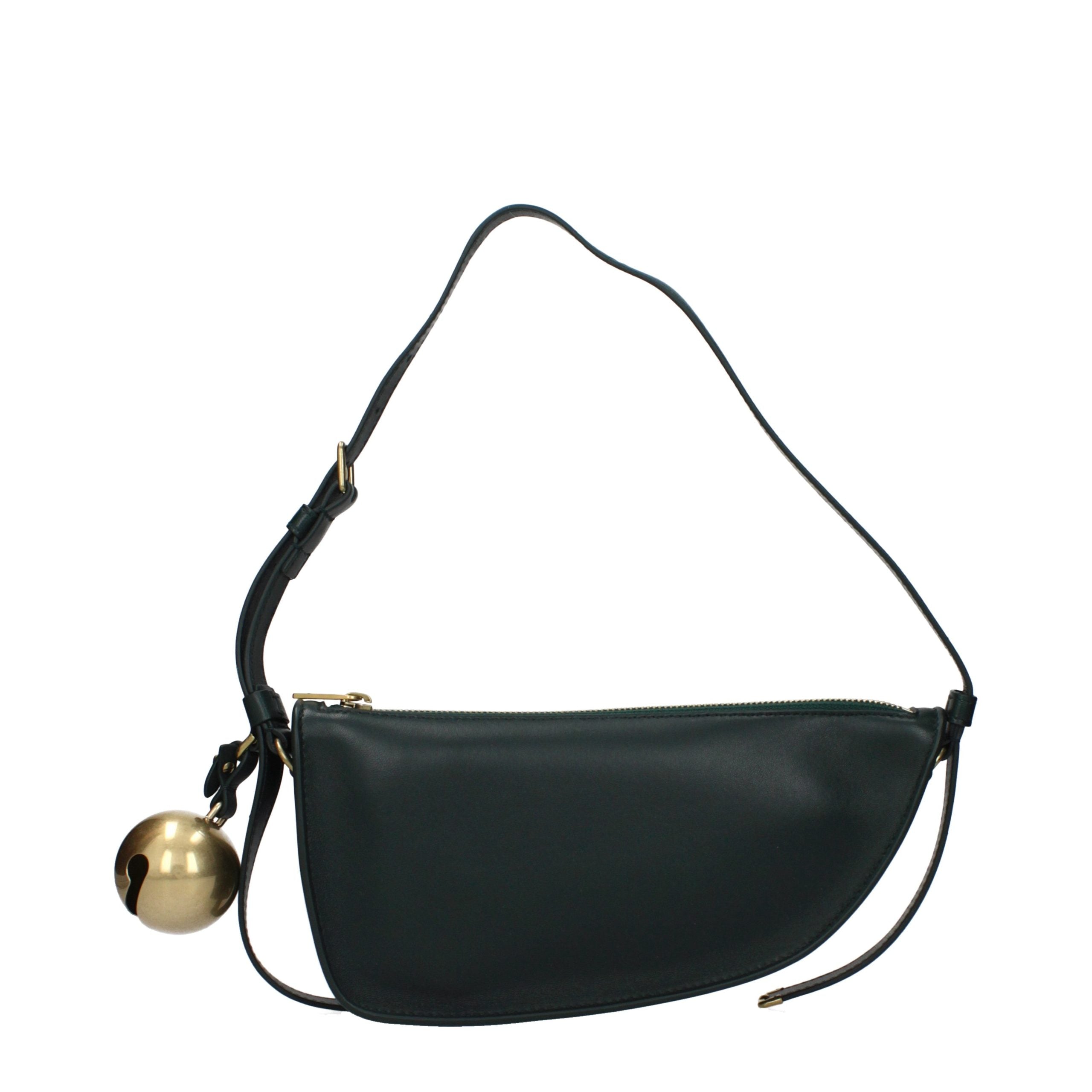 Green Leather Shoulder Bag Burberry