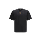 Black Cotton T-Shirt Fendi