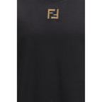 Black Cotton T-Shirt Fendi