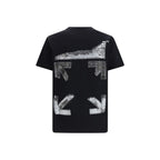 Black Cotton T-Shirt Off-White