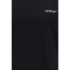Black Cotton T-Shirt Off-White