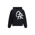 Black Cotton Sweatshirt Off-White