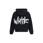 Black Cotton Sweatshirt Off-White