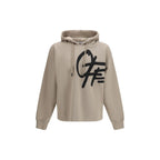 Beige Cotton Sweatshirt Off-White