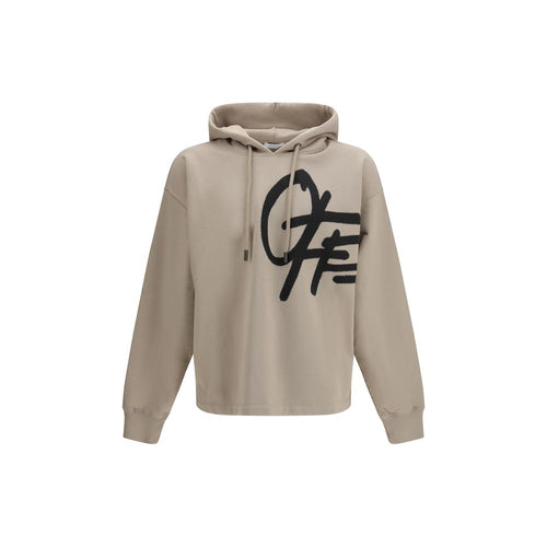 Beige Cotton Sweatshirt Off-White