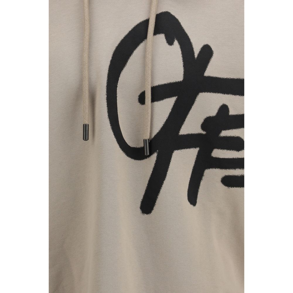 Beige Cotton Sweatshirt Off-White