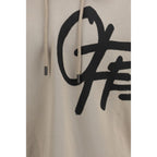 Beige Cotton Sweatshirt Off-White
