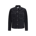 Black Cotton Denim Jacket Off-White